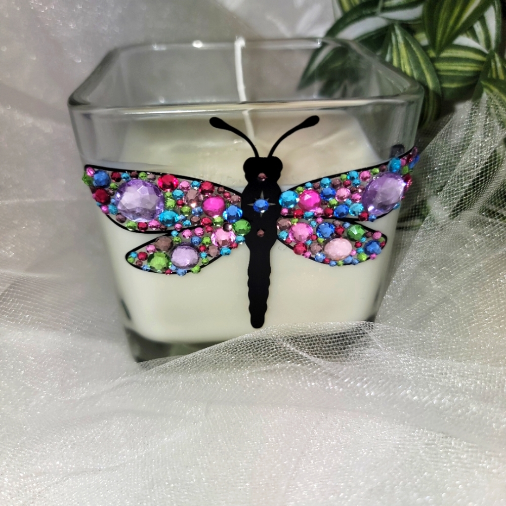 Handmade Dragonfly scented Soy candle